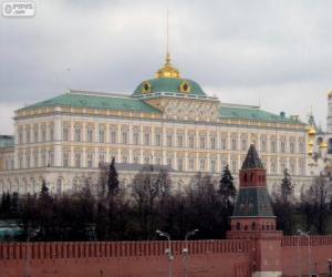 пазл Большой Кремлевский дворец, Москва, Россия